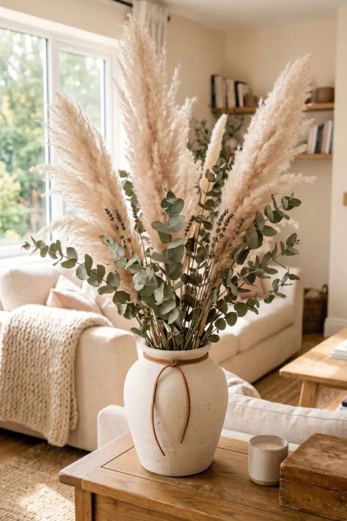 dried-pampas-grass-eucalyptus-arrangements-fall-decor