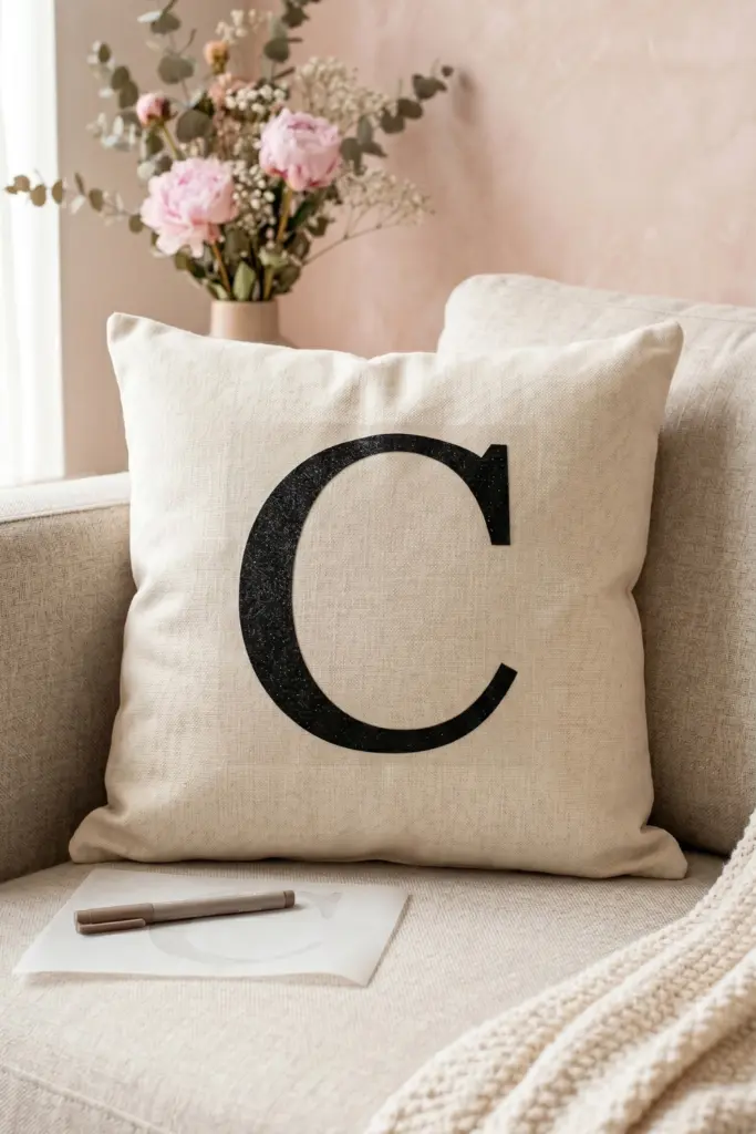 monogram-letter-pillow-iron-vinyl-fabric-markers