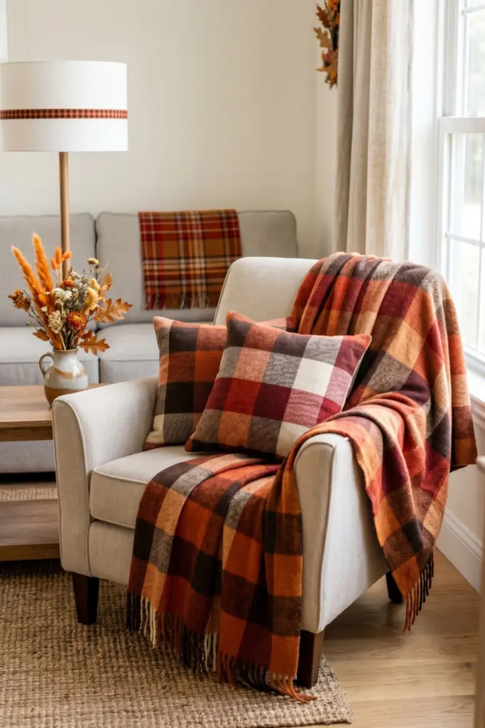 plaid-checkered-pattern-accents-fall-decor