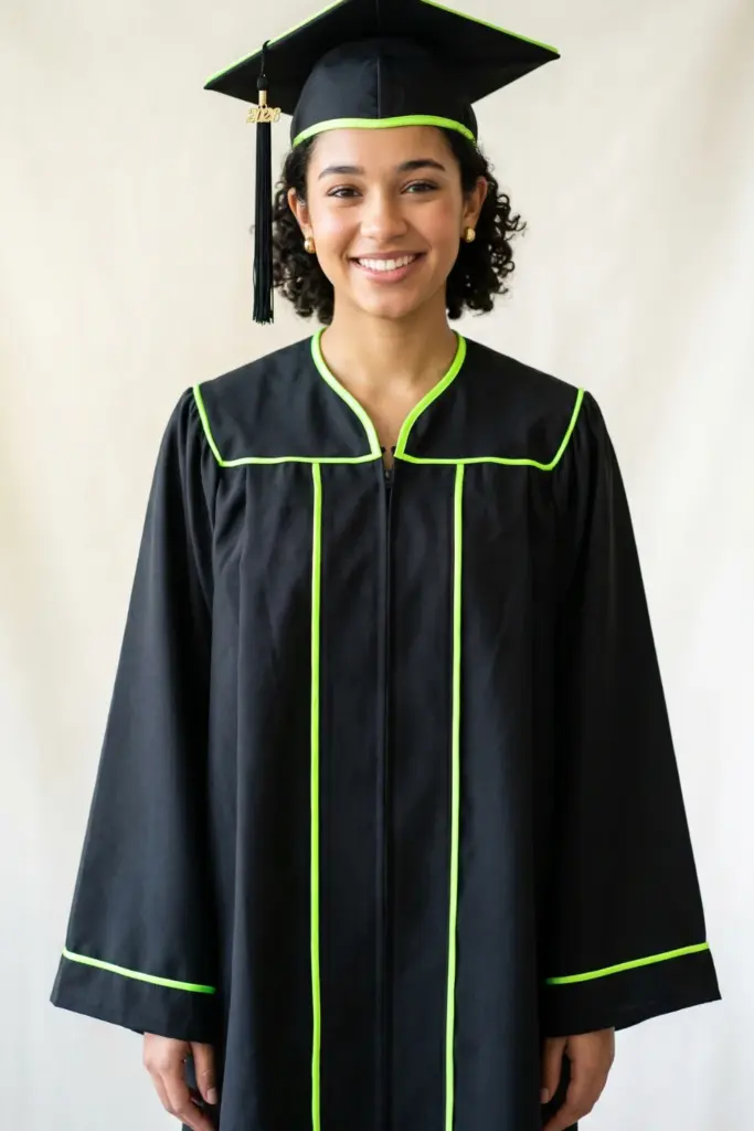 academic-graduation-cap-gowns-neon-pop-accents-ideas