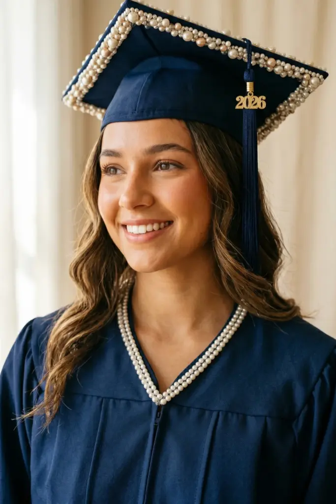 academic-graduation-cap-gowns-pearl-bead-embellished-ideas