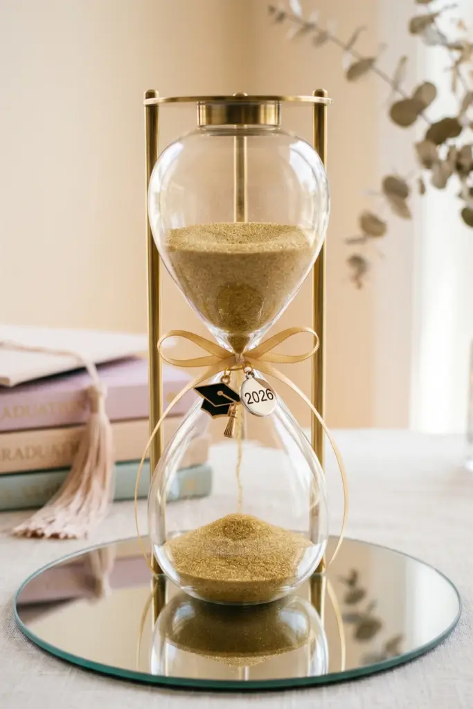 graduation-centerpiece-academic-hourglass-ideas