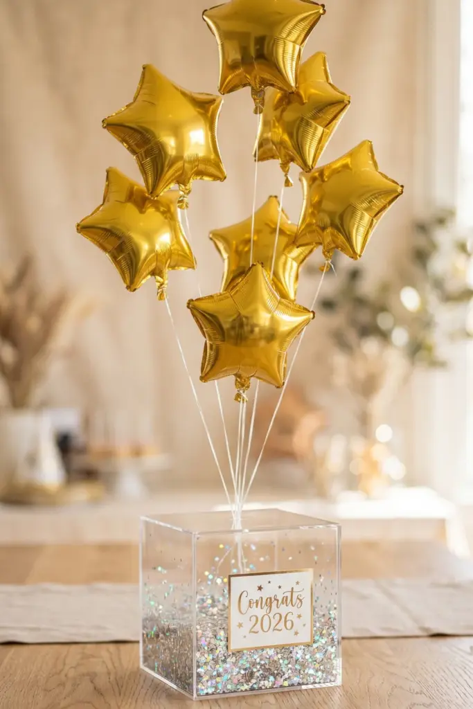 graduation-centerpiece-designs-balloon-weight-congrats-ideas