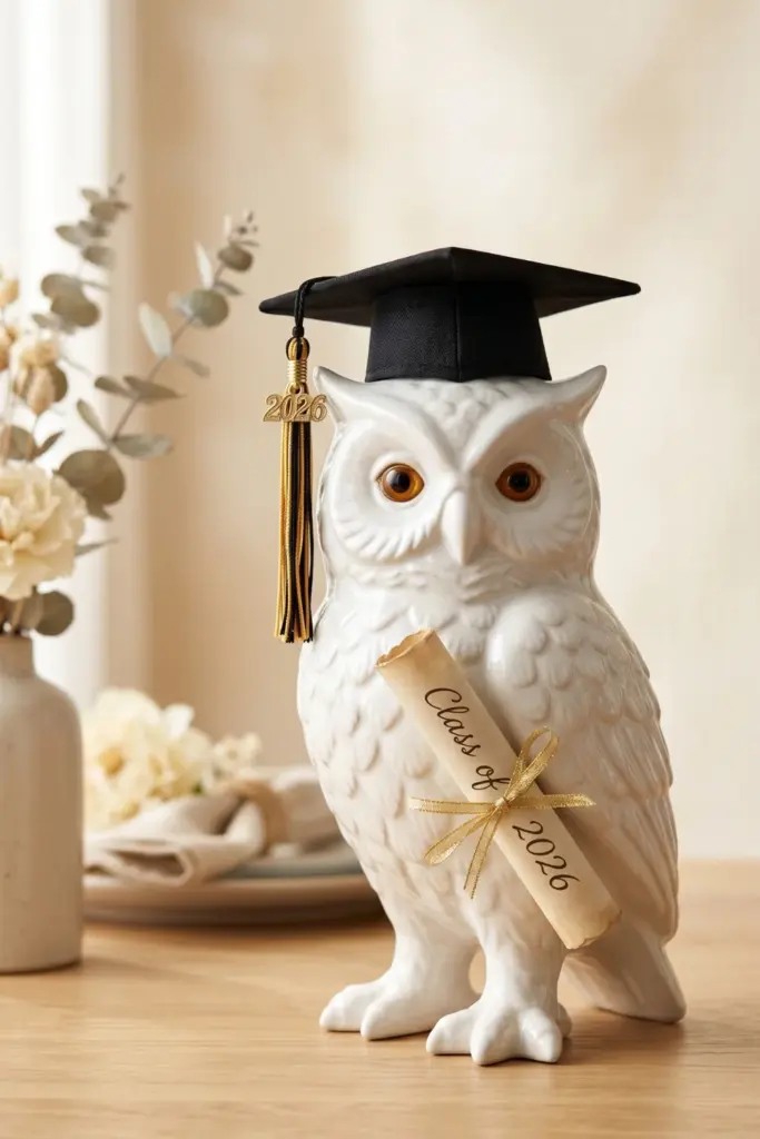 graduation-centerpiece-owl-scroll-ideas