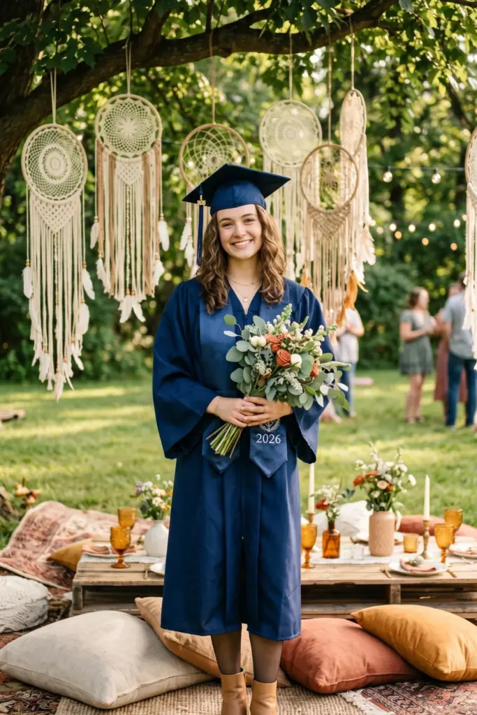 modern-outdoor-graduation-party-boho-dreamcatcher-theme-ideas