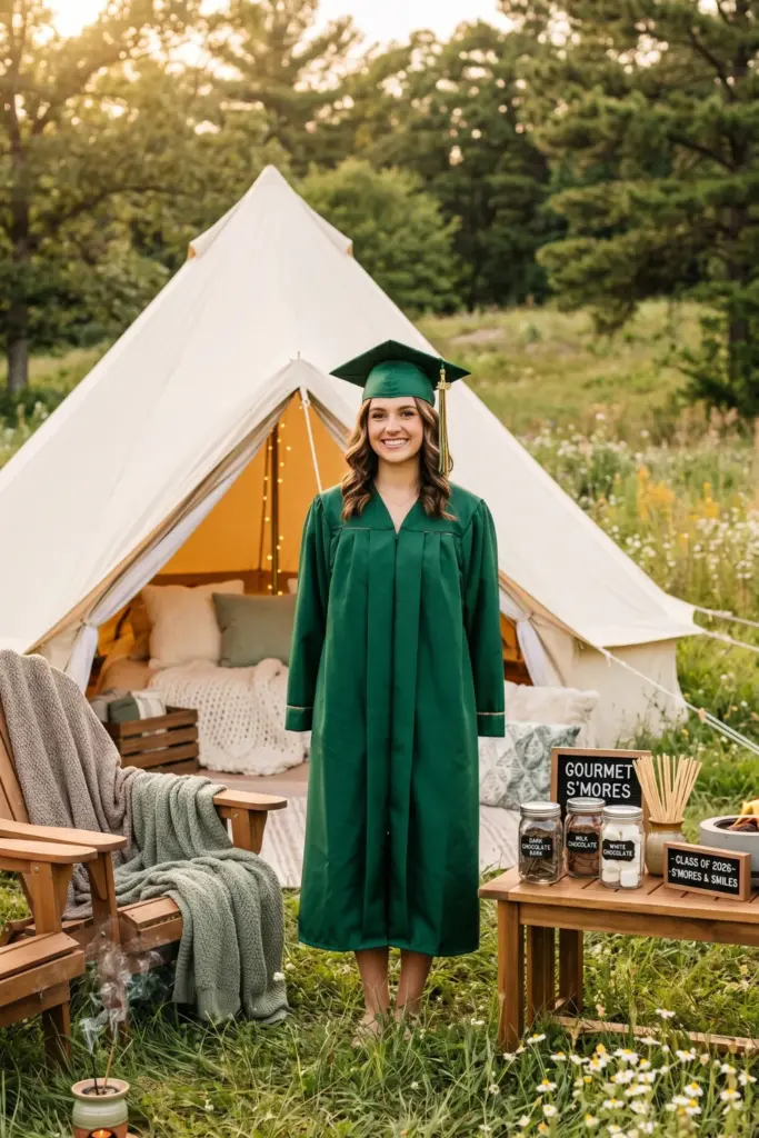 modern-outdoor-graduation-party-glamping-adventure-ideas