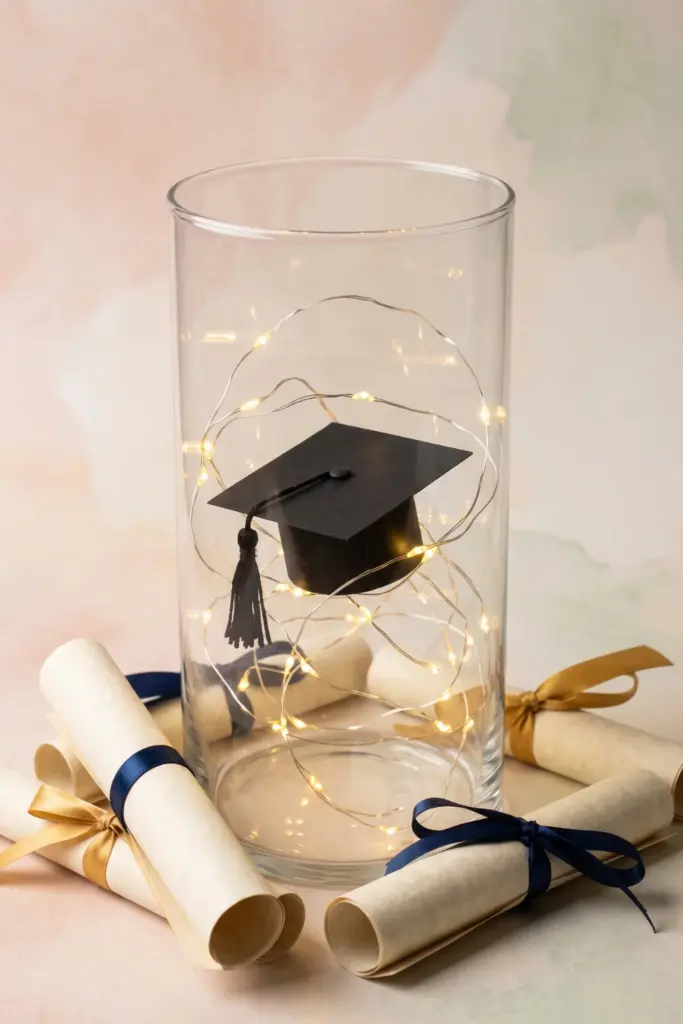 cap-gown-centerpiece-display-graduation-memory-table-styling-ideas