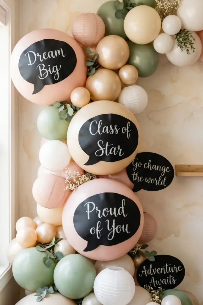 chalkboard-balloon-message-garlands-graduation-balloon-garlands-designs-ideas