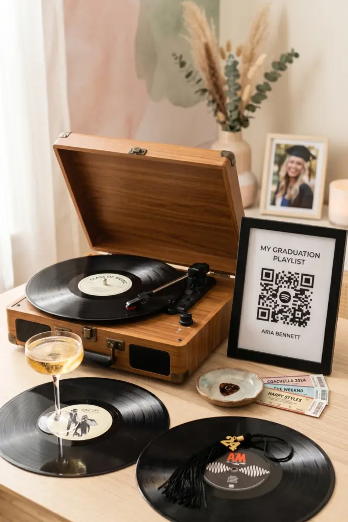 musical-memory-vinyl-graduation-memory-table-styling-ideas