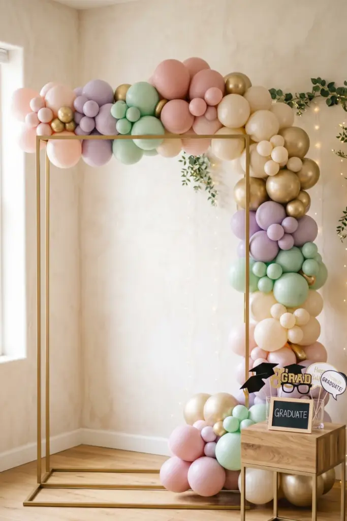photo-frame-balloon-backdrop-graduation-balloon-garlands-designs-ideas
